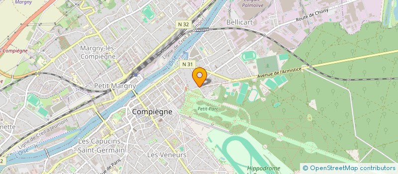 localisation de l'entreprise SCI DU 74 AVENUE DU PRESIDENT CLEMENCEAU  COMPIEGNE