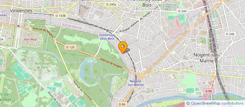 localisation de l'entreprise SCI DU 74 BD DE PICPUS à FONTENAY-SOUS-BOIS