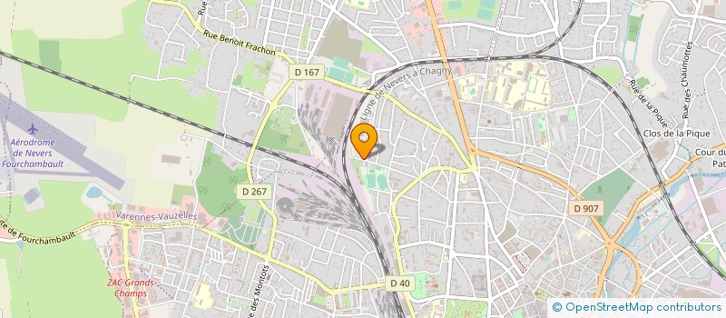 localisation de l'entreprise SCI DU 74 RUE FAIDHERBE à NEVERS