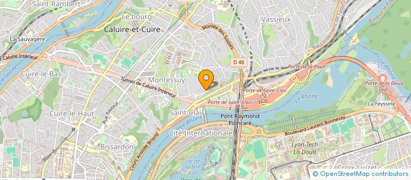 localisation de l'entreprise SCI  DU 74 RUE GREUZE  CALUIRE-ET-CUIRE