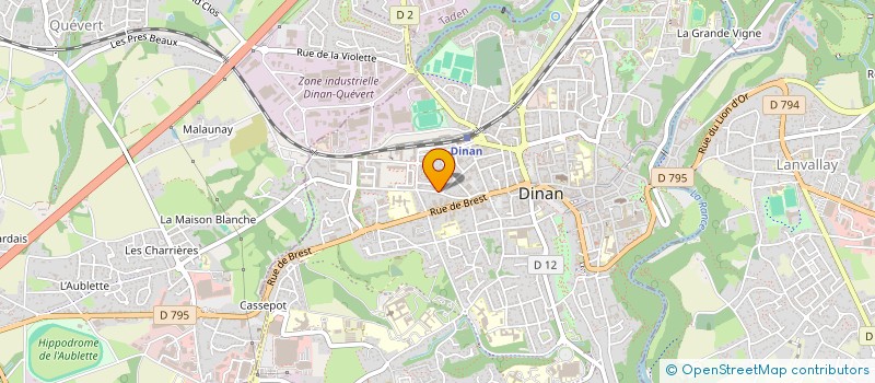 localisation de l'entreprise SCI DU 75 AV GEORGES CLEMENCEAU  DINAN