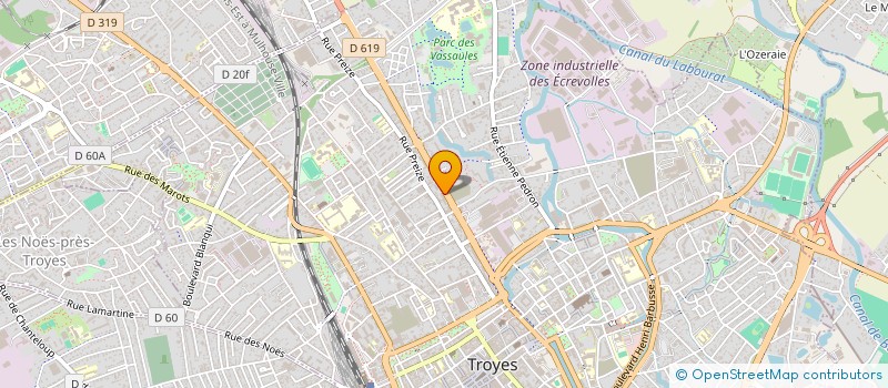 localisation de l'entreprise SCI DU 75 AVENUE VANIER à TROYES