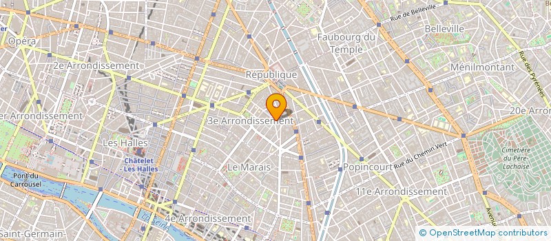 localisation de l'entreprise SCI DU 75 CHARLOT  PARIS