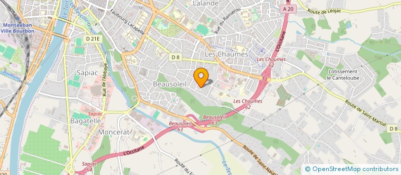 localisation de l'entreprise SCI DU 75 LACAPELLE  MONTAUBAN