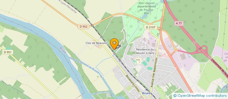 localisation de l'entreprise SCI DU 75 RUE DE LA LIBERTE à BRIARE
