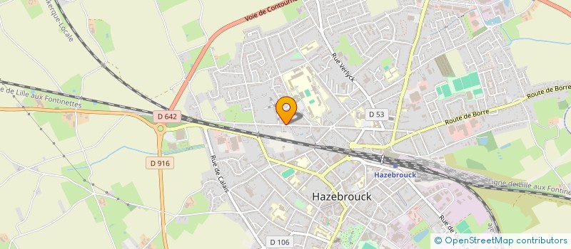 localisation de l'entreprise SCI DU 76 AVENUE DE LA HAUTE LOGE  HAZEBROUCK