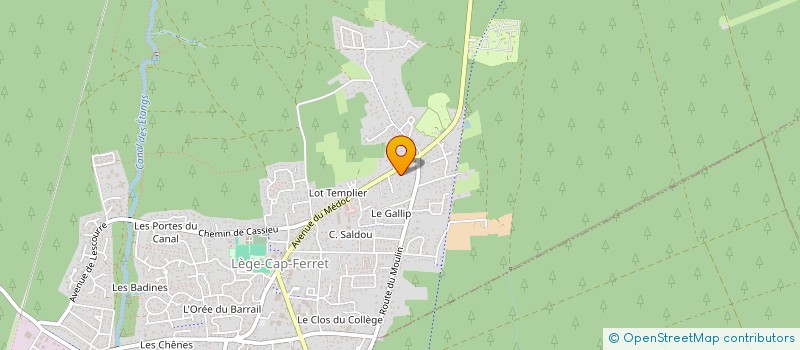 localisation de l'entreprise SCI DU 76 BIS AV DU MEDOC à LEGE-CAP-FERRET