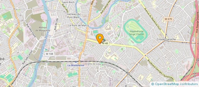 localisation de l'entreprise SCI DU 76 BOULEVARD CLEMENCEAAU à MARCQ-EN-BARŒUL