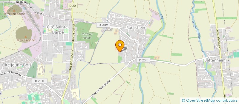 localisation de l'entreprise SCI DU 76 RUE DELORE-LYON  RUELISHEIM