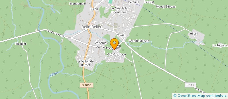 localisation de l'entreprise SCI DU 77 RUE DE L'ABBE DE L'EPEE  BELIN-BELIET