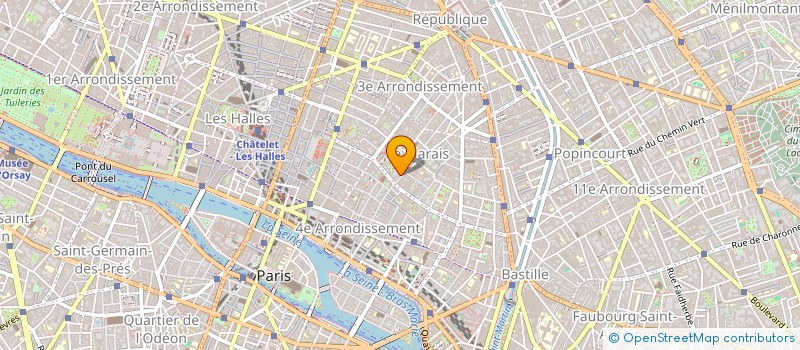 localisation de l'entreprise SCI DU 77A R VIEILLE DU TEMPLE  PARIS