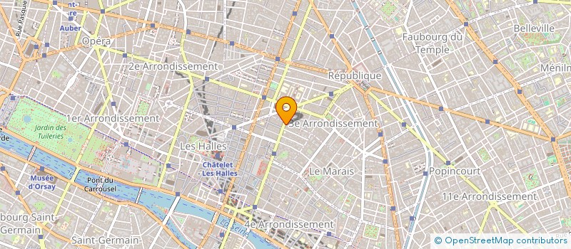 localisation de l'entreprise SCI DU 78 R BEAUBOURG  PARIS