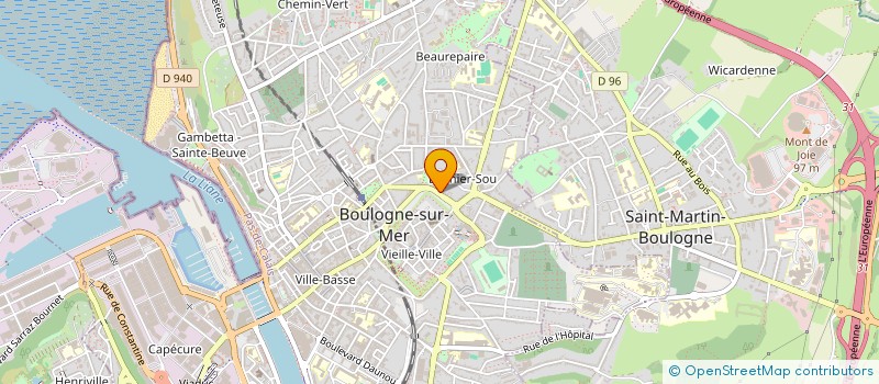 localisation de l'entreprise SCI DU 79 81 BOULEVARD MARIETTE  BOULOGNE-SUR-MER