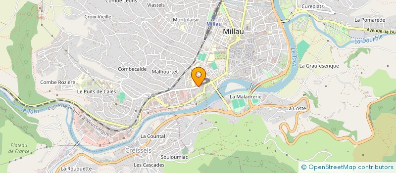 localisation de l'entreprise SCI DU 79 BD AYROLLE  MILLAU