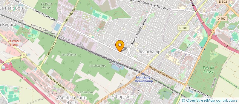 localisation de l'entreprise SCI DU 8 ADLG  BEAUCHAMP