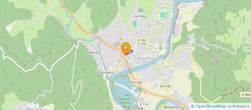 localisation de l'entreprise SCI DU 8 AVENUE DE LA GARE à ARGENTAT-SUR-DORDOGNE