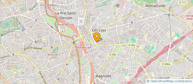 localisation de l'entreprise SCI DU 8 BIS RUE DE ROMAINVILLE  LES LILAS