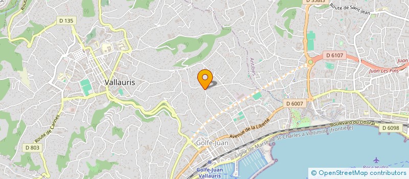 localisation de l'entreprise SCI DU 8 DES ARTS à VALLAURIS