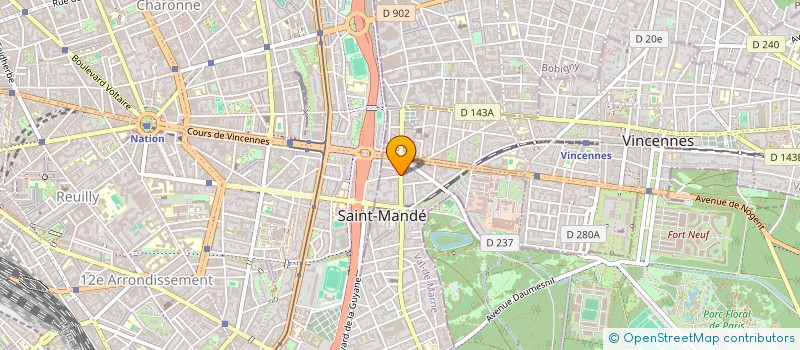 localisation de l'entreprise SCI DU 8 GAULLE à SAINT-MANDE