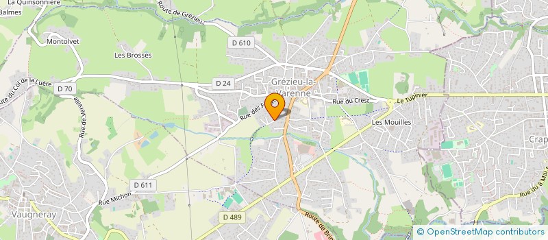 localisation de l'entreprise SCI DU 8 IMPASSE LUCIEN BLANC  GREZIEU-LA-VARENNE