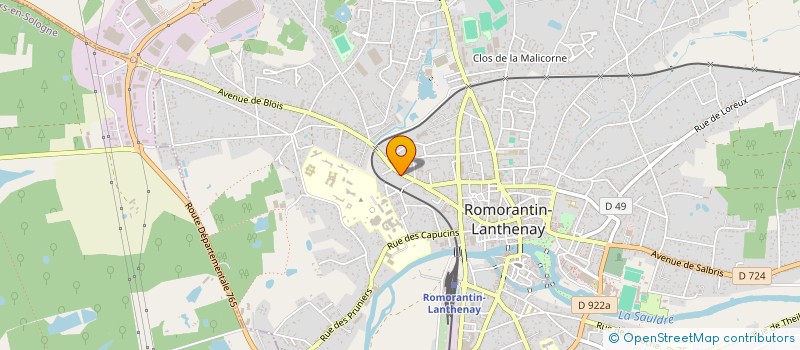 localisation de l'entreprise SCI DU 8 MAI  ROMORANTIN-LANTHENAY