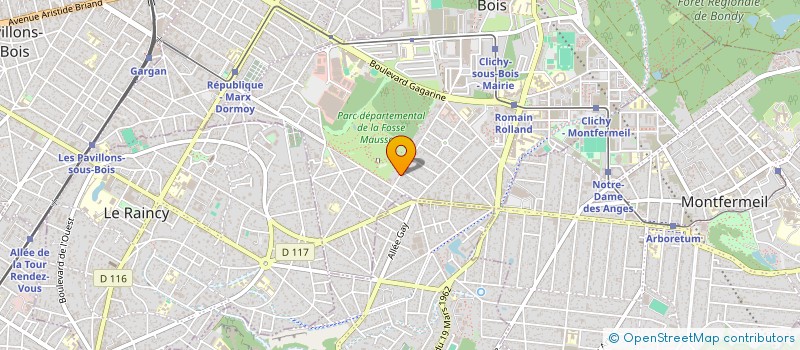 localisation de l'entreprise SCI DU 8 MAI à CLICHY-SOUS-BOIS