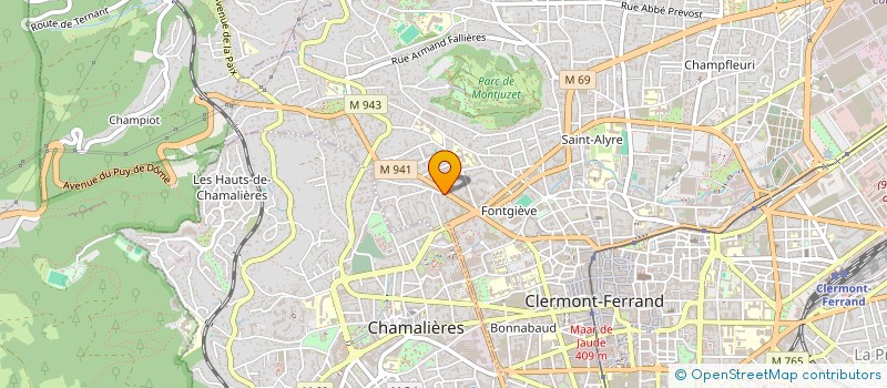 localisation de l'entreprise SCI DU 8 MARS  CLERMONT-FERRAND