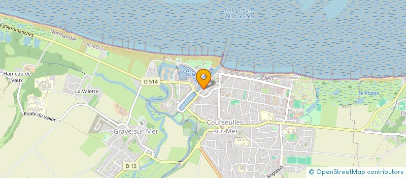 localisation de l'entreprise SCI DU 8 QUAI DES ALLIES  COURSEULLES-SUR-MER