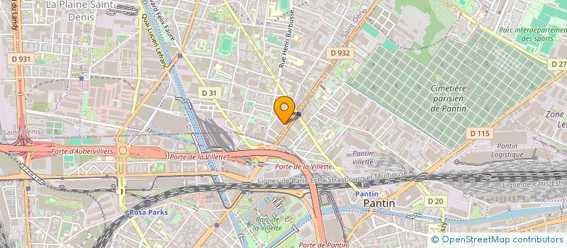 localisation de l'entreprise SCI DU 8 RUE AUVRY  AUBERVILLIERS