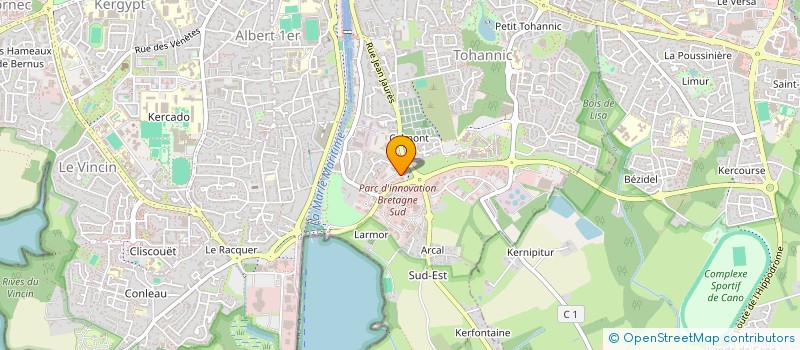 localisation de l'entreprise SCI DU 8 RUE BECQUEREL à VANNES