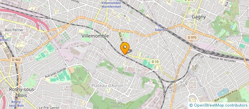 localisation de l'entreprise SCI DU 8 RUE BEL AIR à VILLEMOMBLE