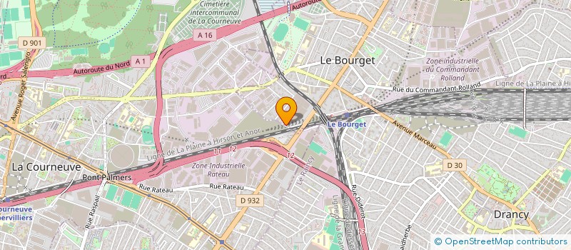 localisation de l'entreprise SCI DU 8 RUE DE VERDUN à LE BOURGET