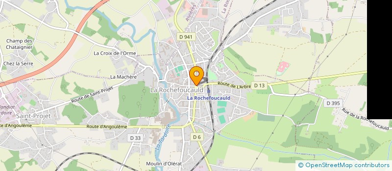 localisation de l'entreprise SCI DU 8 RUE DES PILLIERS  LA ROCHEFOUCAULD-EN-ANGOUMOIS