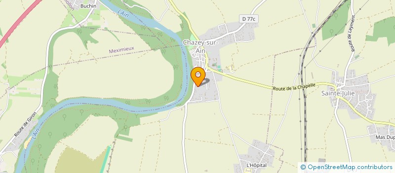 localisation de l'entreprise SCI DU 8 RUE GASPARIN  CHAZEY-SUR-AIN