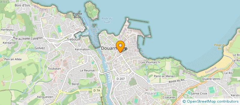 localisation de l'entreprise SCI DU 8 RUE JEAN BART  DOUARNENEZ