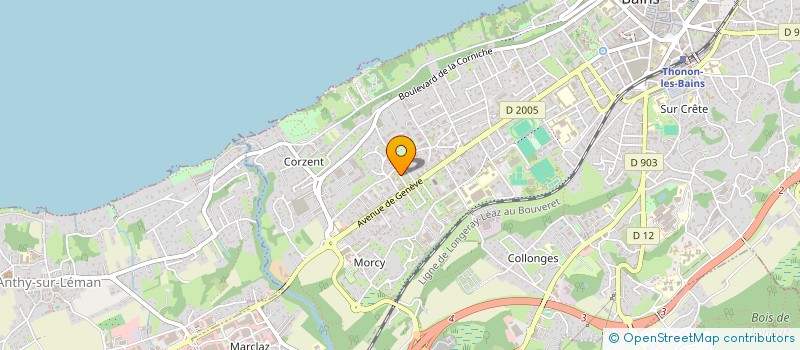 localisation de l'entreprise SCI DU 8 RUE JEAN BLANCHARD à THONON-LES-BAINS