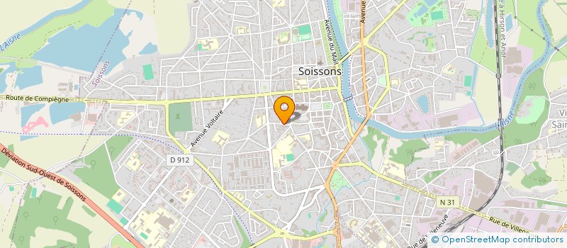localisation de l'entreprise SCI DU 8 RUE SAINT REMY à SOISSONS