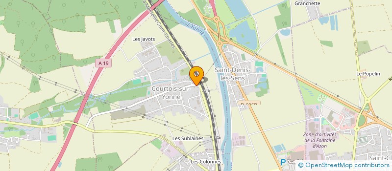 localisation de l'entreprise SCI DU 8 SENTIER DU CLOS  COURTOIS-SUR-YONNE