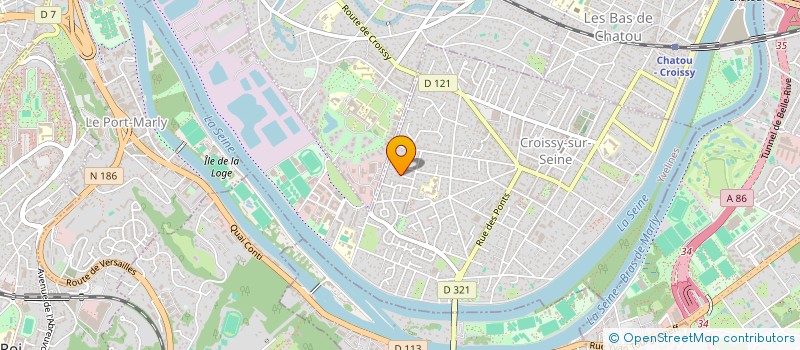 localisation de l'entreprise SCI DU 80 RUE DE TURENNE  CROISSY-SUR-SEINE