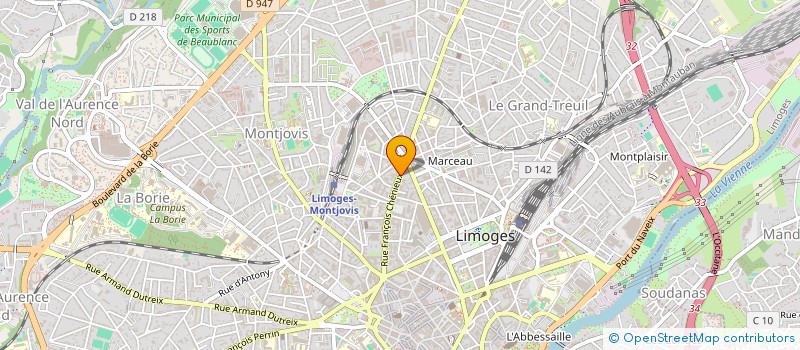 localisation de l'entreprise SCI DU 80 RUE F CHENIEUX à LIMOGES