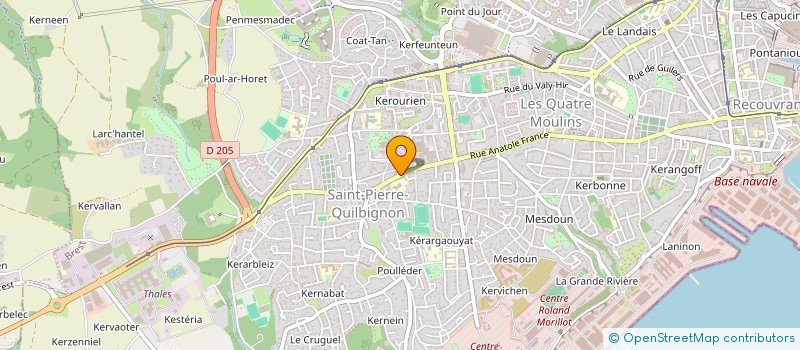 localisation de l'entreprise SCI DU 80 RUE VICTOR EUSEN à BREST