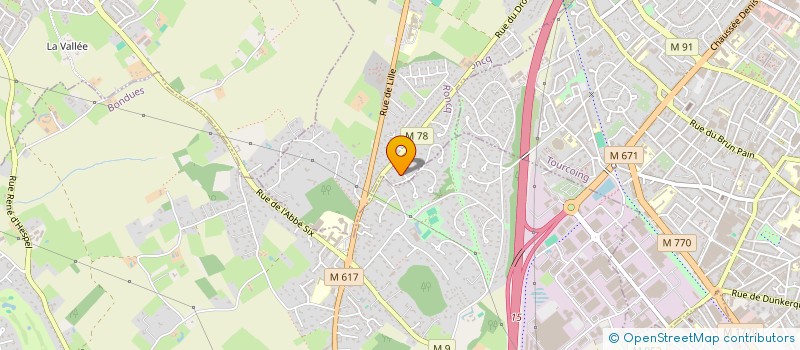 localisation de l'entreprise SCI DU 805 à RONCQ