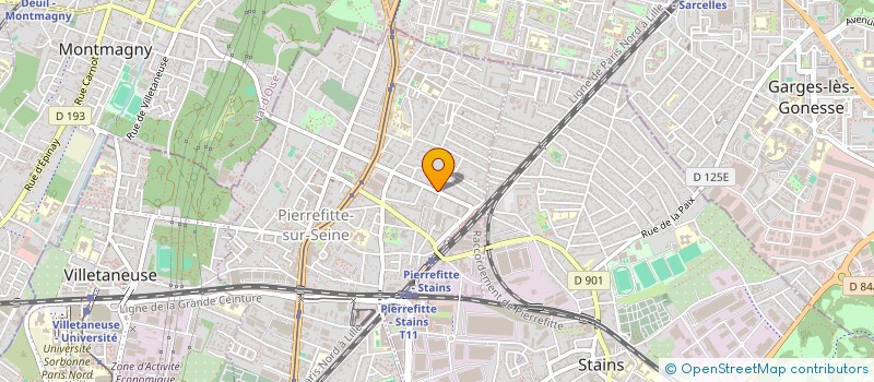 localisation de l'entreprise SCI DU 81 BD C. DE GAULLE-PIERREFITTE à PIERREFITTE-SUR-SEINE