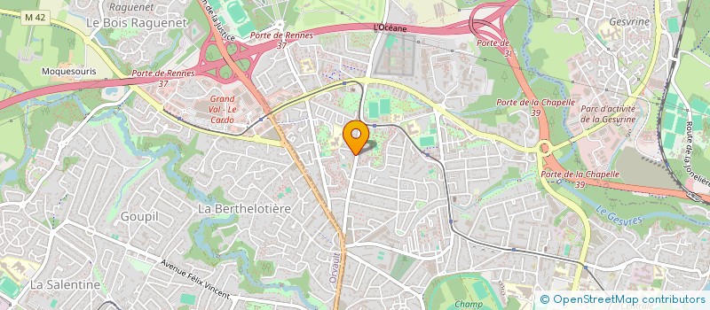 localisation de l'entreprise SCI DU 81 RTE DE LA CHAPELLE à NANTES