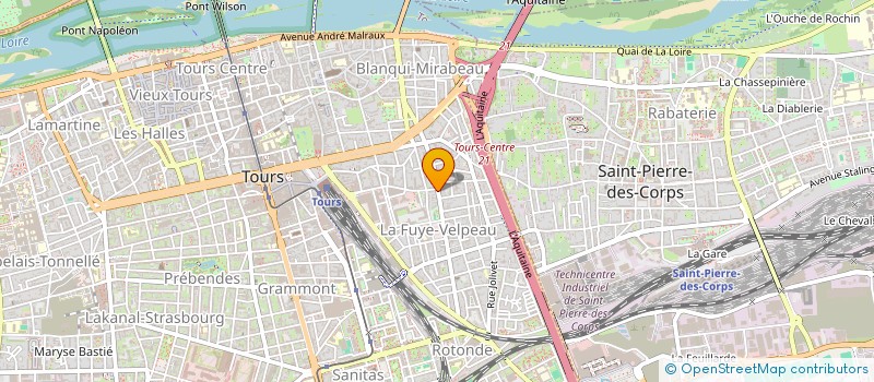 localisation de l'entreprise SCI DU 81 RUE DE LA FUYE  TOURS