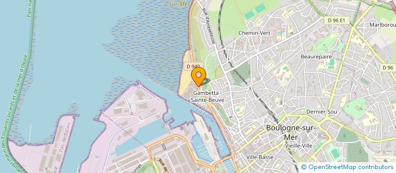 localisation de l'entreprise SCI DU 82 84 BD STE BEUVE  BOULOGNE-SUR-MER