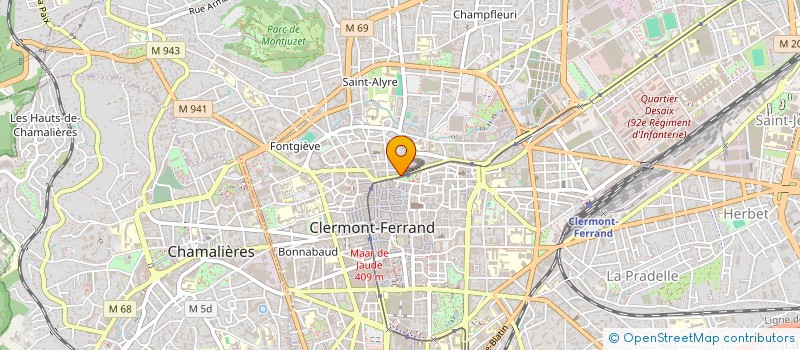 localisation de l'entreprise SCI DU 82 BD ARISTIDE BRIAND  CLERMONT-FERRAND