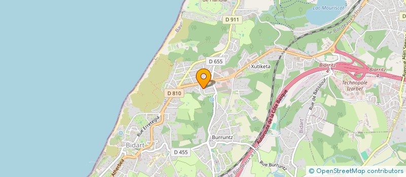 localisation de l'entreprise SCI DU 82 R GAMBETTA  BIDART