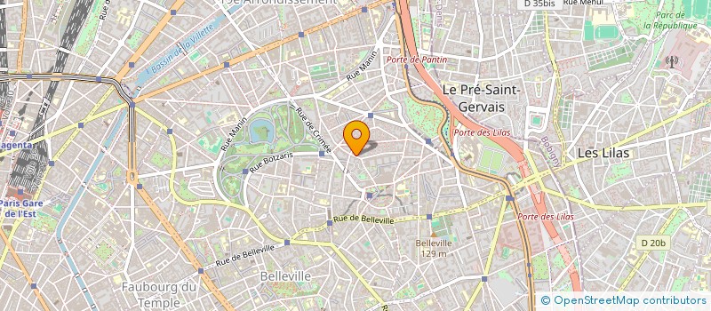 localisation de l'entreprise SCI DU 82 RUE COMPANS 75019     PARIS RE  PARIS