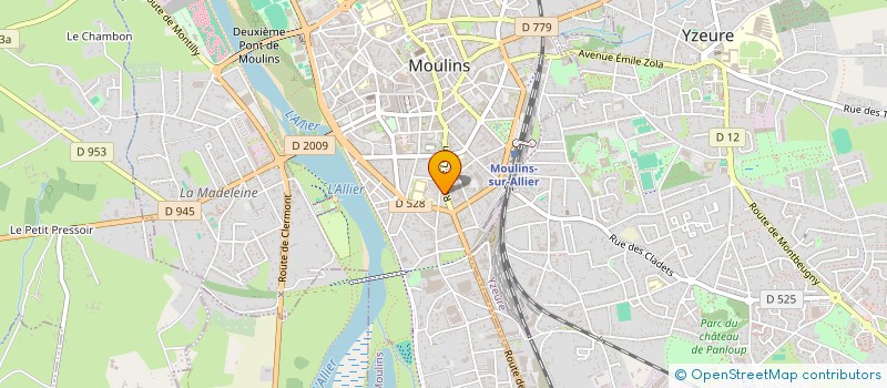 localisation de l'entreprise SCI DU 83 RUE DE LYON à MOULINS